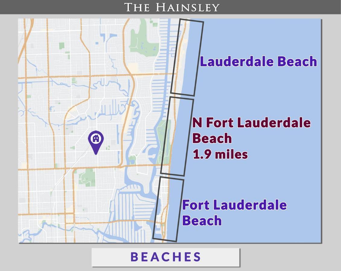 Beach Chairs, Good Kitchen, Strong Wifi On 14Th Ave Fort Lauderdale Bagian luar foto